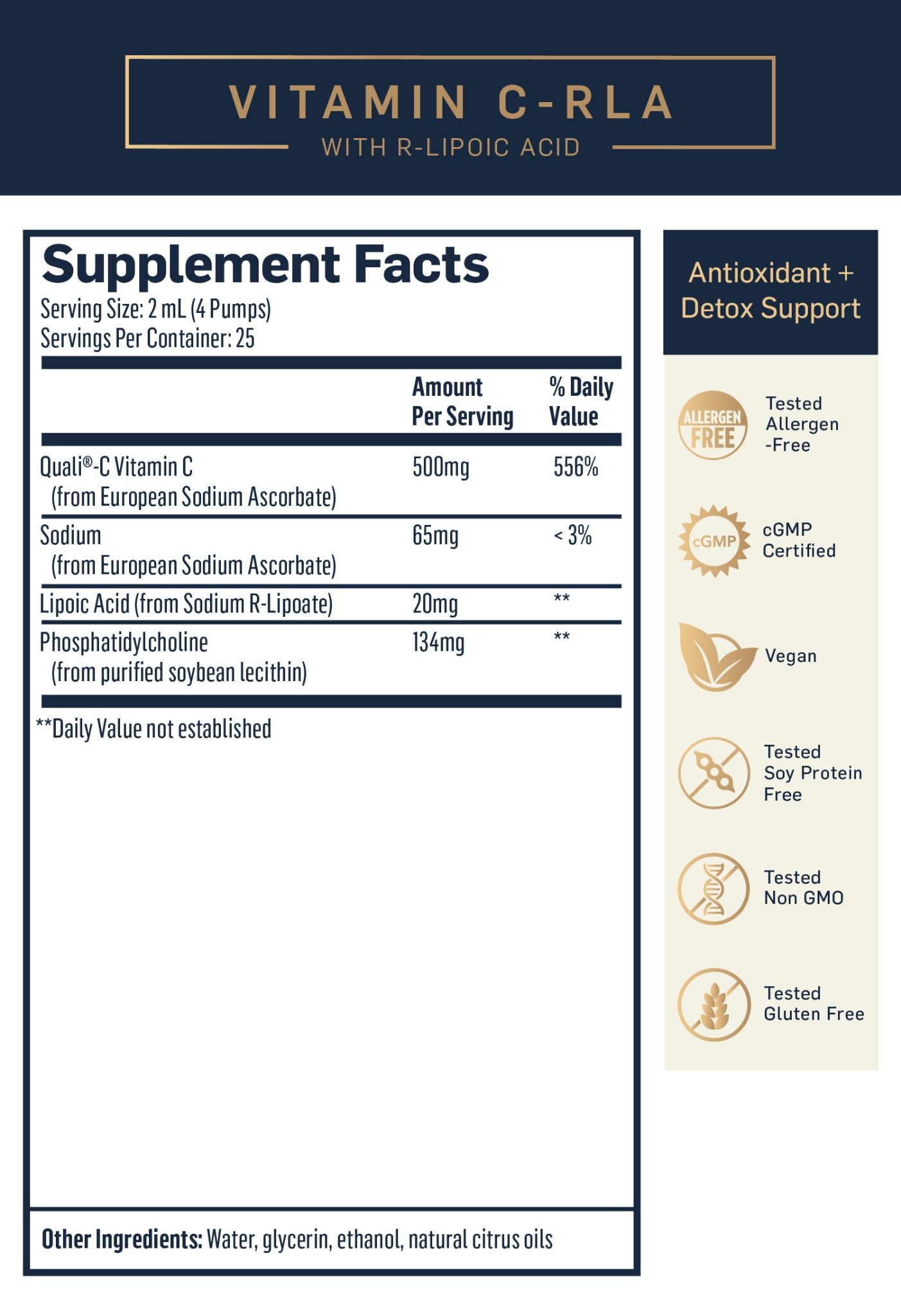 VITAMIN C WITH R-LIPOIC ACID (RLA) LIPOSOMAL - Quicksilver