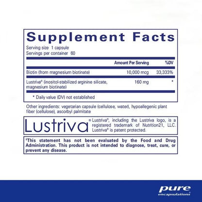 Biotin Complex Hair & Skin- Pure Encapsulations