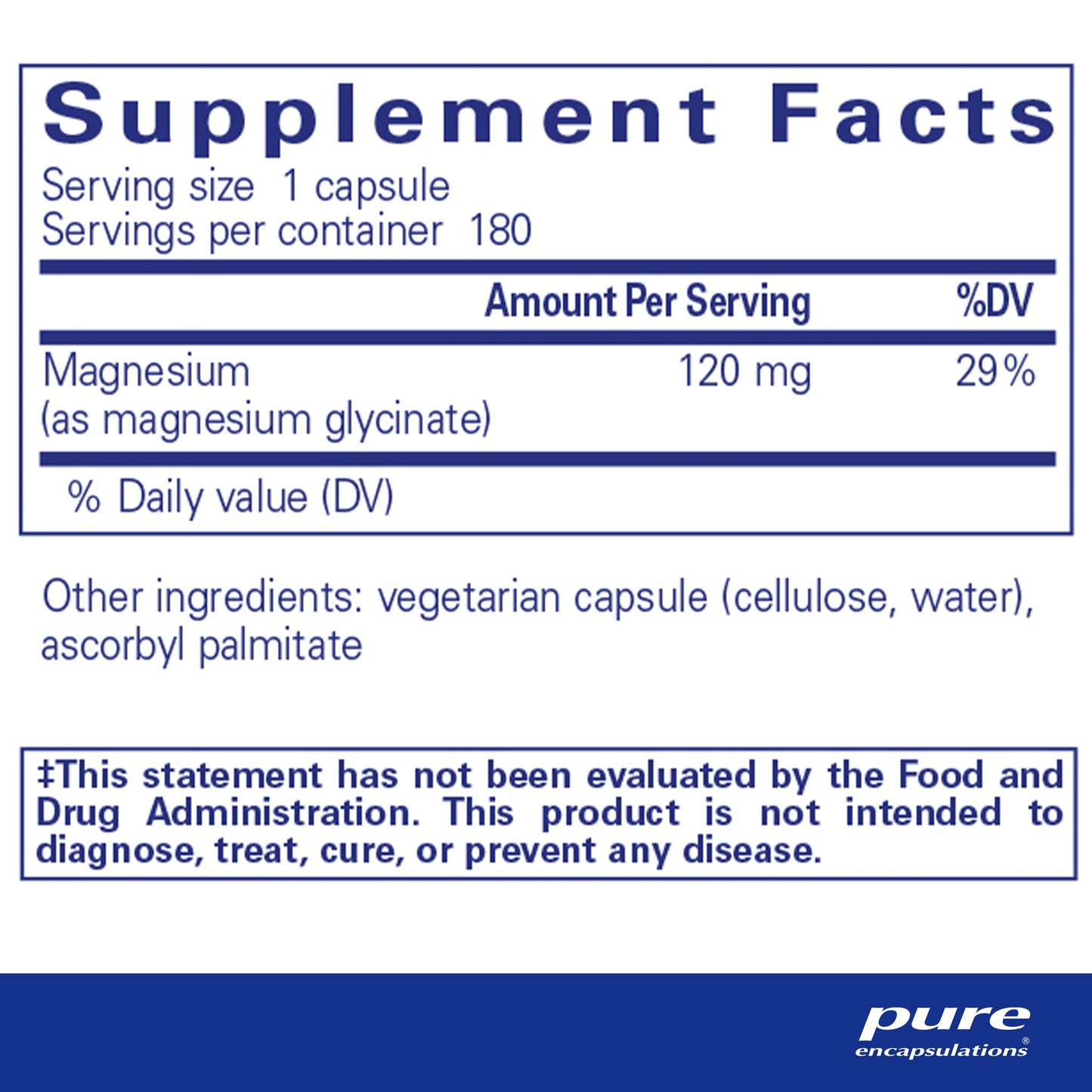 Magnesium (glycinate) - Pure Encapsulations