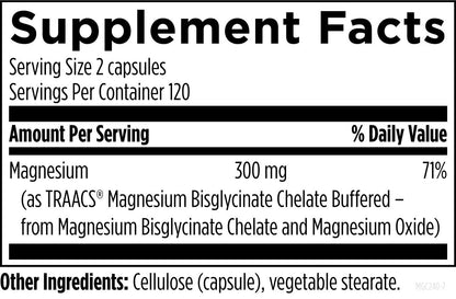 Magnesium Glycinate Complex 240 (300mg)- Designs for Health (DFH)