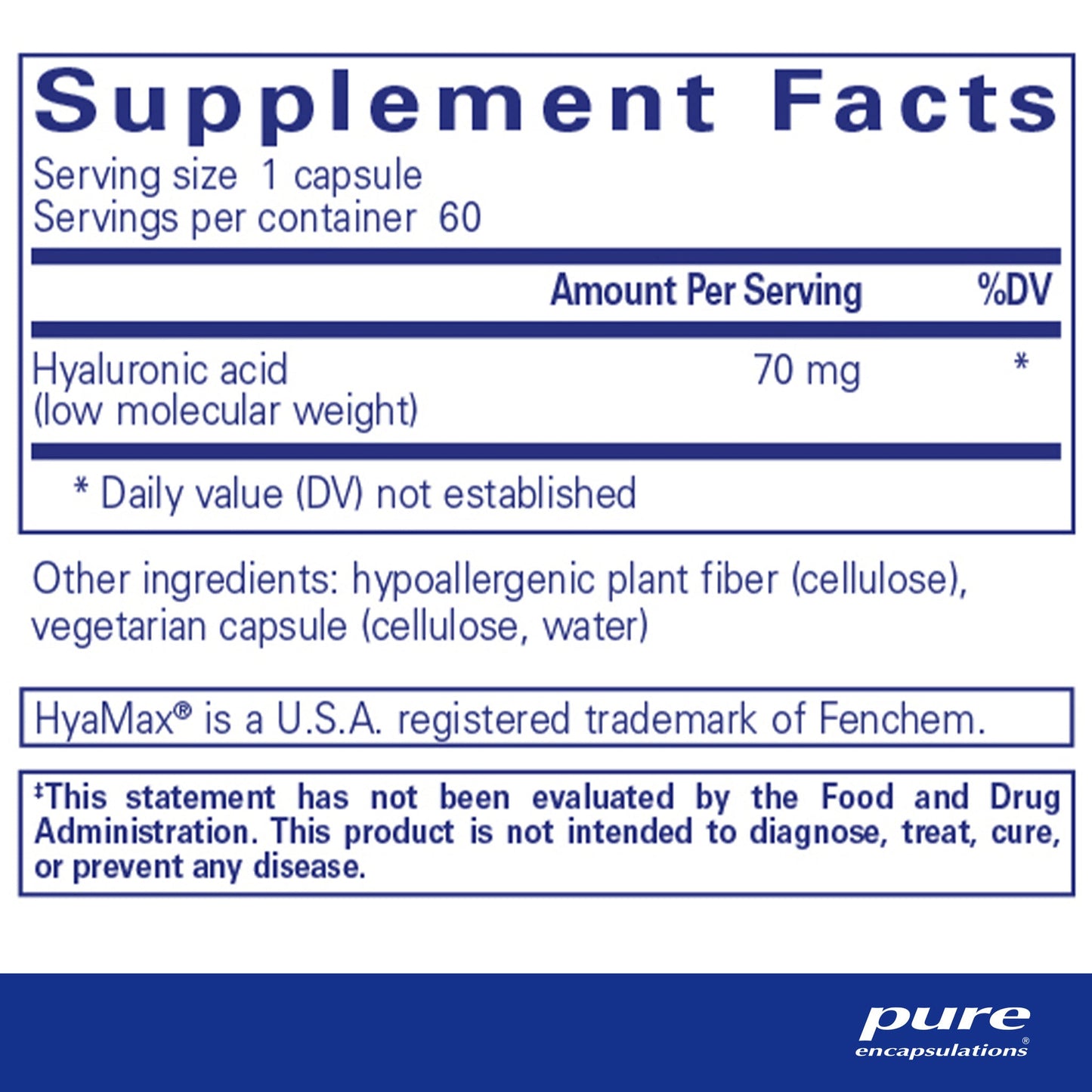 Hyaluronic Acid - Pure Encapsulations