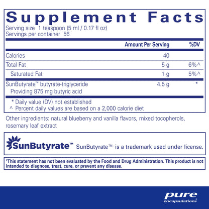 SunButyrate™ - TG liquid - Pure Encapsulations
