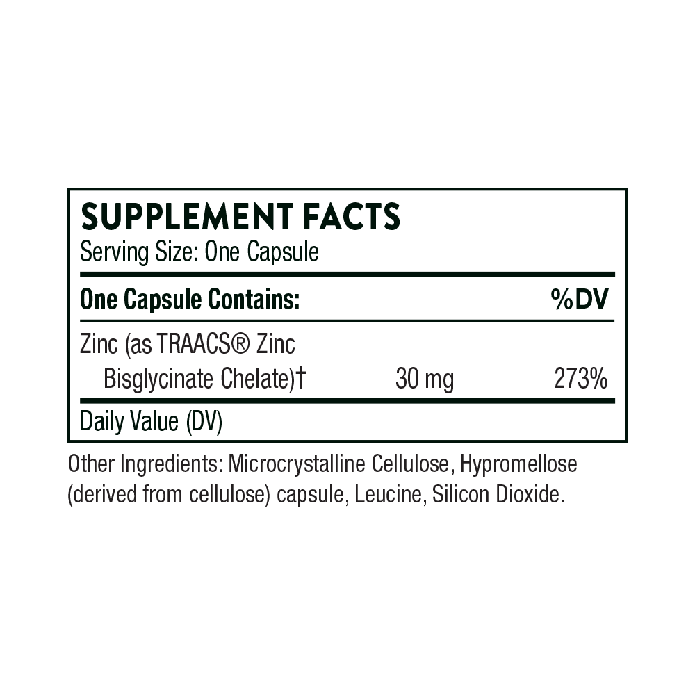Zinc Bisglycinate 30 mg - Thorne