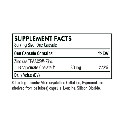 Zinc Bisglycinate 30 mg - Thorne